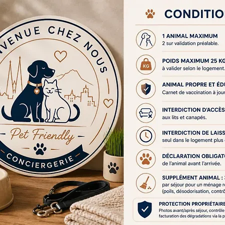 Duplex Climatise Montferrand Cosy & Equipe شقة *